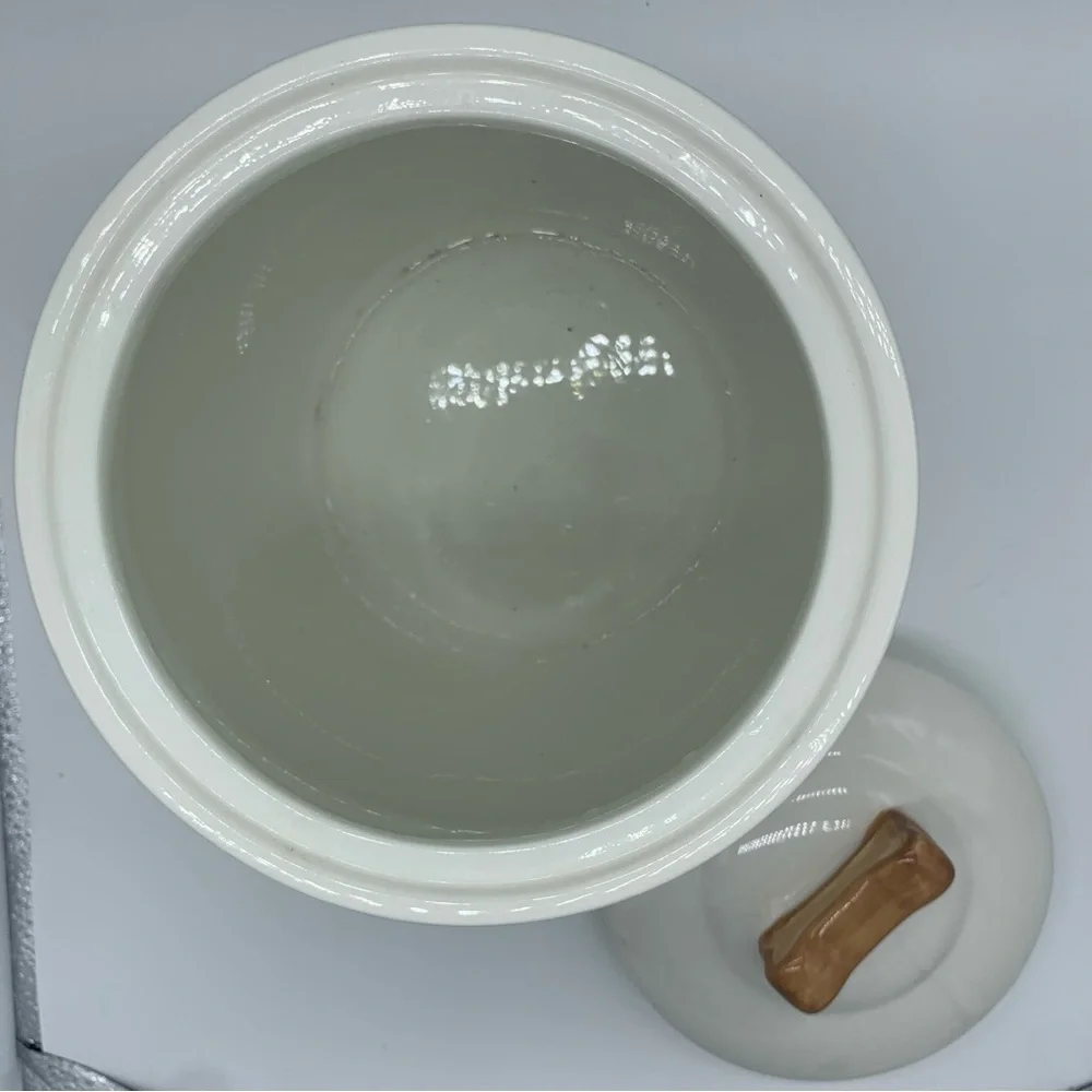 SOLD!! Inspirado Doggie Treat Canister Dog Biscuit Cookie Jar Ceramic - Picture 5 of 8